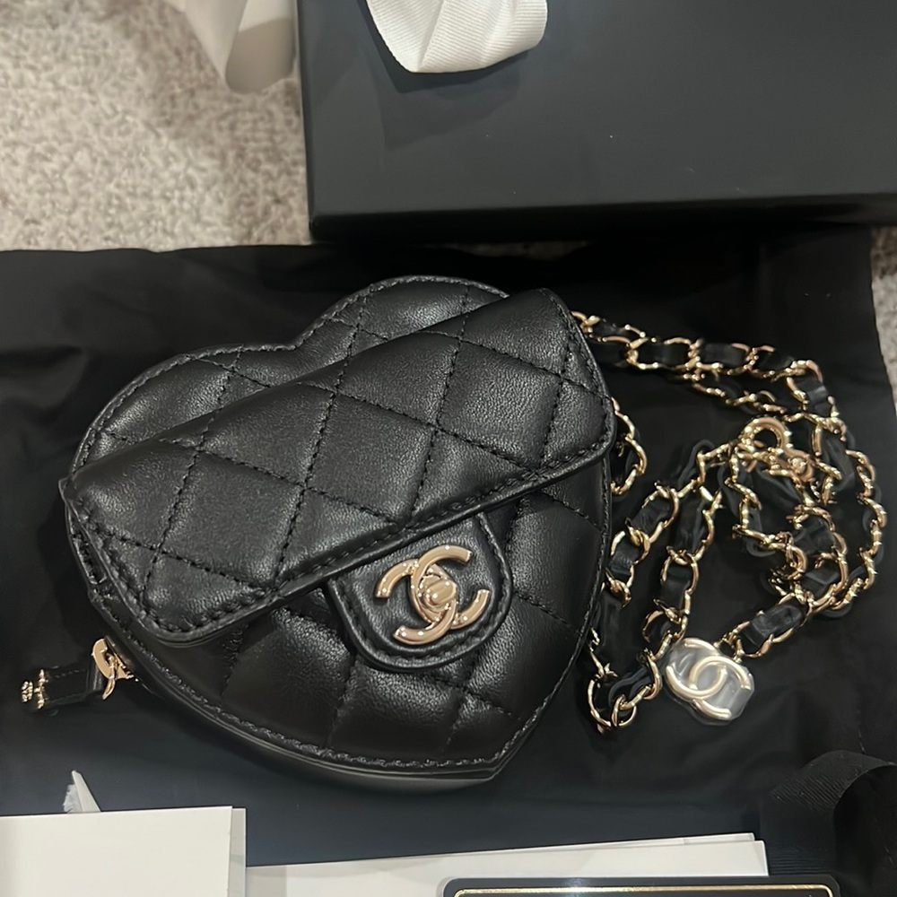 Chanel heart belt bag brand new